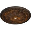 imageEkena Millwork CM30FL Flagstone Ceiling Medallion 30quotOD x 3 78quotID x 3 14quotP Fits Canopies up to 3 78quot Factory PrimedHandPainted Rust