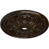 imageEkena Millwork CM30FL Flagstone Ceiling Medallion 30quotOD x 3 78quotID x 3 14quotP Fits Canopies up to 3 78quot Factory PrimedHandpainted Bronze