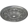 imageEkena Millwork CM30FL Flagstone Ceiling Medallion 30quotOD x 3 78quotID x 3 14quotP Fits Canopies up to 3 78quot Factory PrimedHandpainted Silver
