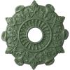 image17 12quotOD x 4quotID x 1quotP Preston Ceiling Medallion Fits Canopies up to 4quotAthenian Green Flat Finish