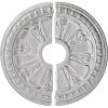 image17 58quotOD x 3 58quotID x 78quotP Raymond Ceiling Medallion Two Piece Fits Canopies up to 3 58quot