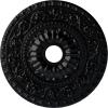 image23 12quotOD x 3 12quotID x 2 18quotP Vaduz Ceiling Medallion Fits Canopies up to 3 12quotJet Black Flat Finish