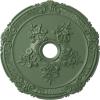 image26quotOD x 3 34quotID x 1 12quotP Attica with Rose Ceiling Medallion Fits Canopies up to 4 12quotAthenian Green Flat Finish