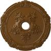 image26quotOD x 3 34quotID x 1 12quotP Attica with Rose Ceiling Medallion Fits Canopies up to 4 12quotSmokey Topaz Flat Finish