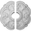 imageEkena Millwork CM17RO2 18quotOD x 3 12quotID x 1 12quotP Rotherham Ceiling Medallion Fits Canopies up to 312quot 2 PieceSplit
