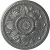 imageEkena Millwork CM18ED 18Inch OD x 5 12Inch ID x 1 34Inch Edinburgh Ceiling Medallion PrimedHandPainted Silver