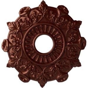image17 12quotOD x 4quotID x 1quotP Preston Ceiling Medallion Fits Canopies up to 4quotAntique Copper Metallic Series