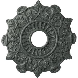 image17 12quotOD x 4quotID x 1quotP Preston Ceiling Medallion Fits Canopies up to 4quotAthenian Green Crackle Flat Finish