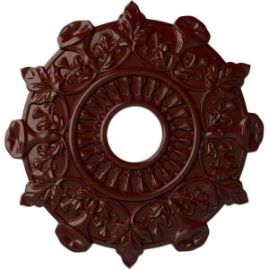 image17 12quotOD x 4quotID x 1quotP Preston Ceiling Medallion Fits Canopies up to 4quotBrushed Mahogany Flat Finish