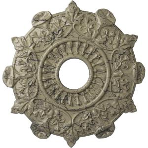 image17 12quotOD x 4quotID x 1quotP Preston Ceiling Medallion Fits Canopies up to 4quotCastle Stone Crackle Flat Finish