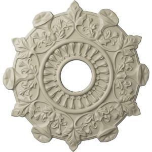 image17 12quotOD x 4quotID x 1quotP Preston Ceiling Medallion Fits Canopies up to 4quotClear Yellow Flat Finish