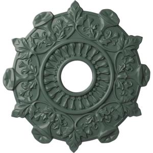 image17 12quotOD x 4quotID x 1quotP Preston Ceiling Medallion Fits Canopies up to 4quotCloud Burst Flat Finish