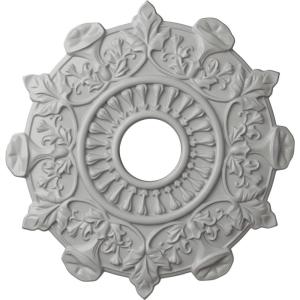 image17 12quotOD x 4quotID x 1quotP Preston Ceiling Medallion Fits Canopies up to 4quotFrost Flat Finish