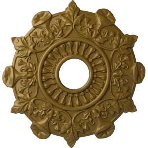 image17 12quotOD x 4quotID x 1quotP Preston Ceiling Medallion Fits Canopies up to 4quotGold Rush Metallic Series