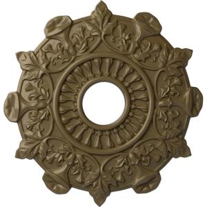 image17 12quotOD x 4quotID x 1quotP Preston Ceiling Medallion Fits Canopies up to 4quotMississippi Mud Flat Finish