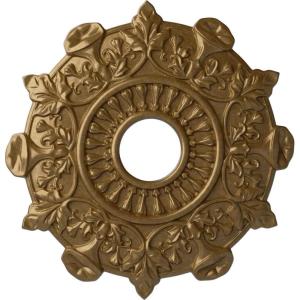 image17 12quotOD x 4quotID x 1quotP Preston Ceiling Medallion Fits Canopies up to 4quotPale Gold Metallic Series