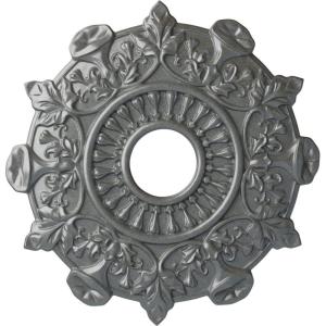 image17 12quotOD x 4quotID x 1quotP Preston Ceiling Medallion Fits Canopies up to 4quotPlatinum Metallic Series