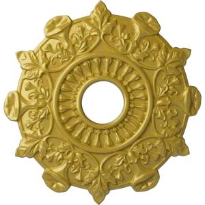 image17 12quotOD x 4quotID x 1quotP Preston Ceiling Medallion Fits Canopies up to 4quotRich Gold Metallic Series