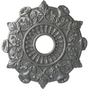 image17 12quotOD x 4quotID x 1quotP Preston Ceiling Medallion Fits Canopies up to 4quotSilver Metallic Series