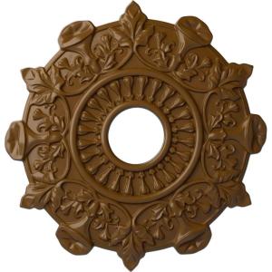 image17 12quotOD x 4quotID x 1quotP Preston Ceiling Medallion Fits Canopies up to 4quotSmokey Topaz Flat Finish