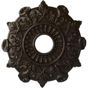 image17 12quotOD x 4quotID x 1quotP Preston Ceiling Medallion Fits Canopies up to 4quotStone Hearth Flat Finish