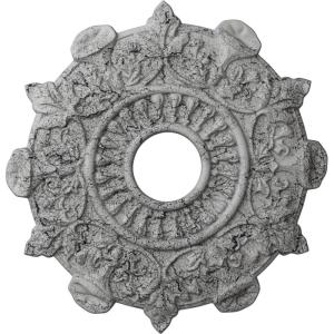 image17 12quotOD x 4quotID x 1quotP Preston Ceiling Medallion Fits Canopies up to 4quotUltra Pure White Crackle Flat Finish