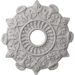 image17 12quotOD x 4quotID x 1quotP Preston Ceiling Medallion Fits Canopies up to 4quotUltra Pure White Flat Finish
