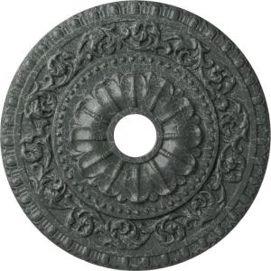 image23 12quotOD x 3 12quotID x 2 18quotP Vaduz Ceiling Medallion Fits Canopies up to 3 12quotAthenian Green Crackle Flat Finish