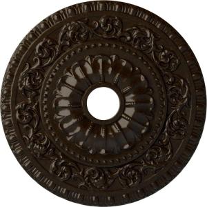 image23 12quotOD x 3 12quotID x 2 18quotP Vaduz Ceiling Medallion Fits Canopies up to 3 12quotBronze Metallic Series