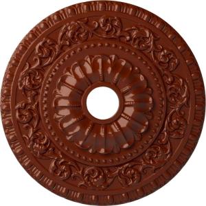 image23 12quotOD x 3 12quotID x 2 18quotP Vaduz Ceiling Medallion Fits Canopies up to 3 12quotFirebrick Flat Finish