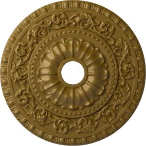 image23 12quotOD x 3 12quotID x 2 18quotP Vaduz Ceiling Medallion Fits Canopies up to 3 12quotGold Rush Metallic Series