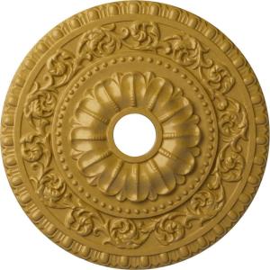 image23 12quotOD x 3 12quotID x 2 18quotP Vaduz Ceiling Medallion Fits Canopies up to 3 12quotIridescent Gold Metallic Series