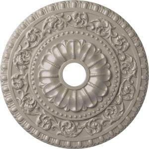 image23 12quotOD x 3 12quotID x 2 18quotP Vaduz Ceiling Medallion Fits Canopies up to 3 12quotPearl White Metallic Series