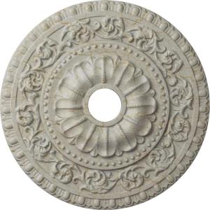 image23 12quotOD x 3 12quotID x 2 18quotP Vaduz Ceiling Medallion Fits Canopies up to 3 12quotPot of Cream Crackle Flat Finish