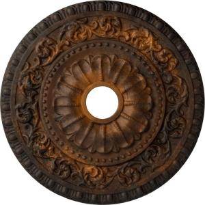 image23 12quotOD x 3 12quotID x 2 18quotP Vaduz Ceiling Medallion Fits Canopies up to 3 12quotRust Metallic Series