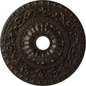 image23 12quotOD x 3 12quotID x 2 18quotP Vaduz Ceiling Medallion Fits Canopies up to 3 12quotStone Hearth Flat Finish