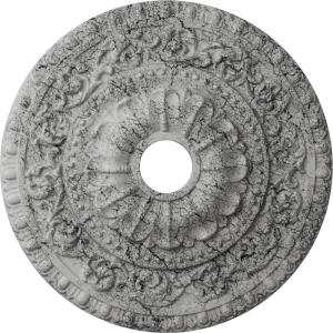 image23 12quotOD x 3 12quotID x 2 18quotP Vaduz Ceiling Medallion Fits Canopies up to 3 12quotUltra Pure White Crackle Flat Finish