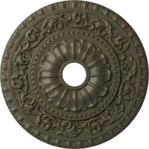 image23 12quotOD x 3 12quotID x 2 18quotP Vaduz Ceiling Medallion Fits Canopies up to 3 12quotWitch Hazel Flat Finish