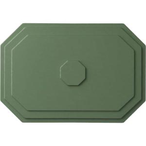 image25 14quotW x 17 14quotH x 1 34quotP Felix Ceiling MedallionAthenian Green Flat Finish