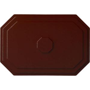 image25 14quotW x 17 14quotH x 1 34quotP Felix Ceiling MedallionBrushed Mahogany Flat Finish