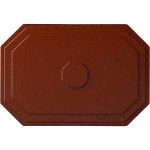 image25 14quotW x 17 14quotH x 1 34quotP Felix Ceiling MedallionFirebrick Flat Finish