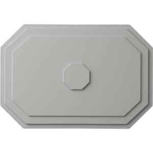 image25 14quotW x 17 14quotH x 1 34quotP Felix Ceiling MedallionFrost Flat Finish