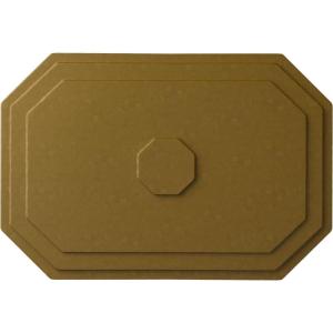 image25 14quotW x 17 14quotH x 1 34quotP Felix Ceiling MedallionGold Rush Metallic Series