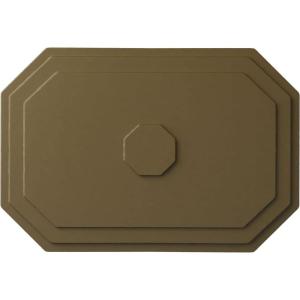 image25 14quotW x 17 14quotH x 1 34quotP Felix Ceiling MedallionMississippi Mud Flat Finish