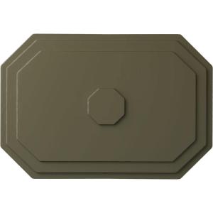 image25 14quotW x 17 14quotH x 1 34quotP Felix Ceiling MedallionPainted Turtle Flat Finish