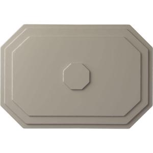 image25 14quotW x 17 14quotH x 1 34quotP Felix Ceiling MedallionPearl White Metallic Series