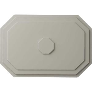 image25 14quotW x 17 14quotH x 1 34quotP Felix Ceiling MedallionPot of Cream Flat Finish