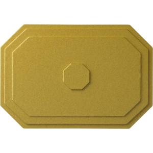 image25 14quotW x 17 14quotH x 1 34quotP Felix Ceiling MedallionRich Gold Metallic Series