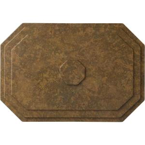 image25 14quotW x 17 14quotH x 1 34quotP Felix Ceiling MedallionRubbed Bronze Metallic Series