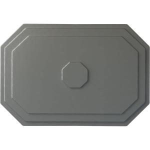 image25 14quotW x 17 14quotH x 1 34quotP Felix Ceiling MedallionSilver Metallic Series